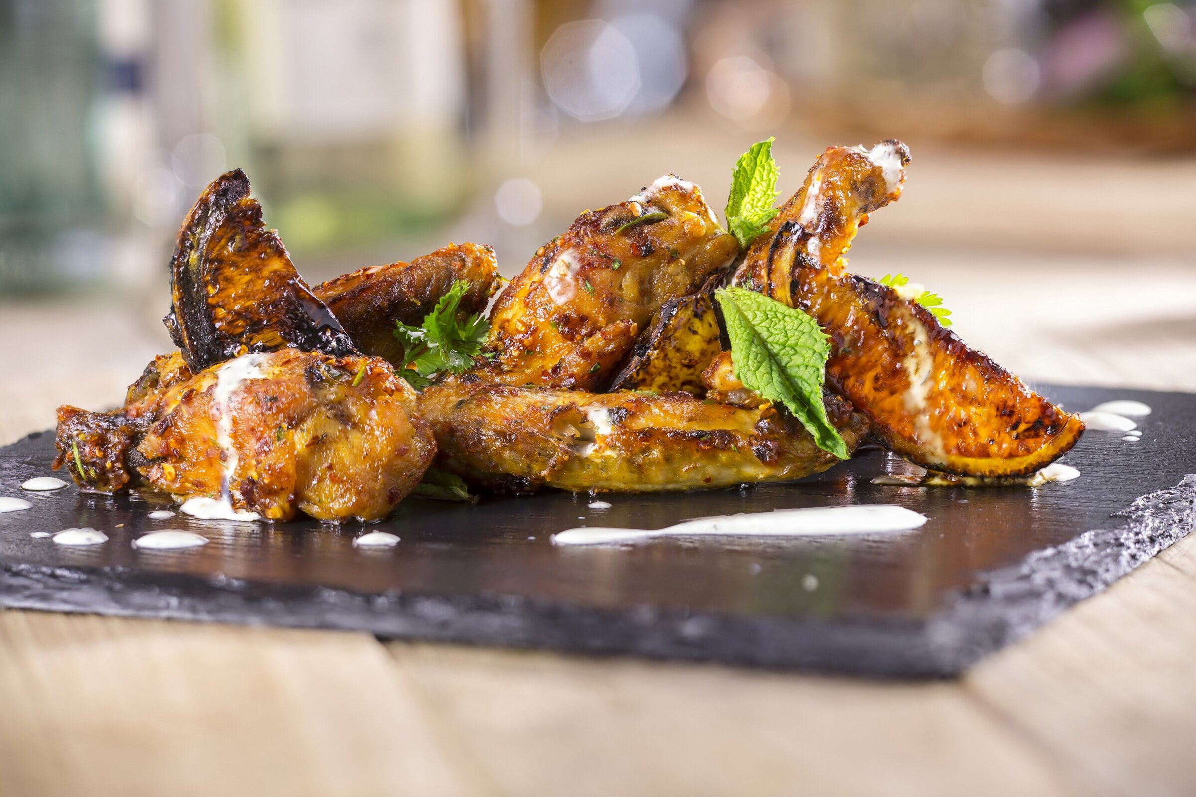 Harissa Hot Wings, Courtesy of Whyte & Brown Whyte Brown Harissa Hot Wings LR Whyte & Brown | Londons New No Choice Restaurant