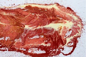Performance painting of bacon using watering-can. (2 of 3) Kanisha Thorne , 15 yrs School Rydens Enterprise School and Sixth Form smhtji201430060830pupil art resize 880 300x201 Weekly Art News | The Week in Pictures