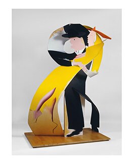 Allen Jones, Fascinating Rhythm, 1982-3, Enamel on plywood, 205 x 143 x 98 cm, BANBURY, Private Collection. Image courtesy the artist © Allen Jones Key 0571 ALLEN JONES AT THE ROYAL ACADEMY | FIVE DECADES OF WORK INTO A RETROSPECTIVE EXHIBITION