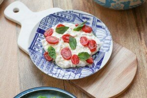 The Ninth West Elm masterclass 1 Burrata with tomatoes and basil 300x200 Interview | Jun Tanaka at Tottenham Court Road’s West Elm 